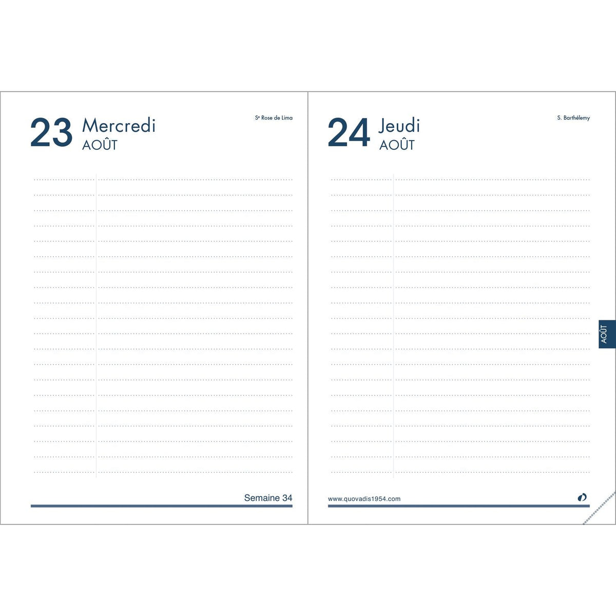 Agenda 2024-2025 QUO VADIS Textagenda 21 Club - 1 jour par page - 13 x 21 cm - Framboise - 3371010476084