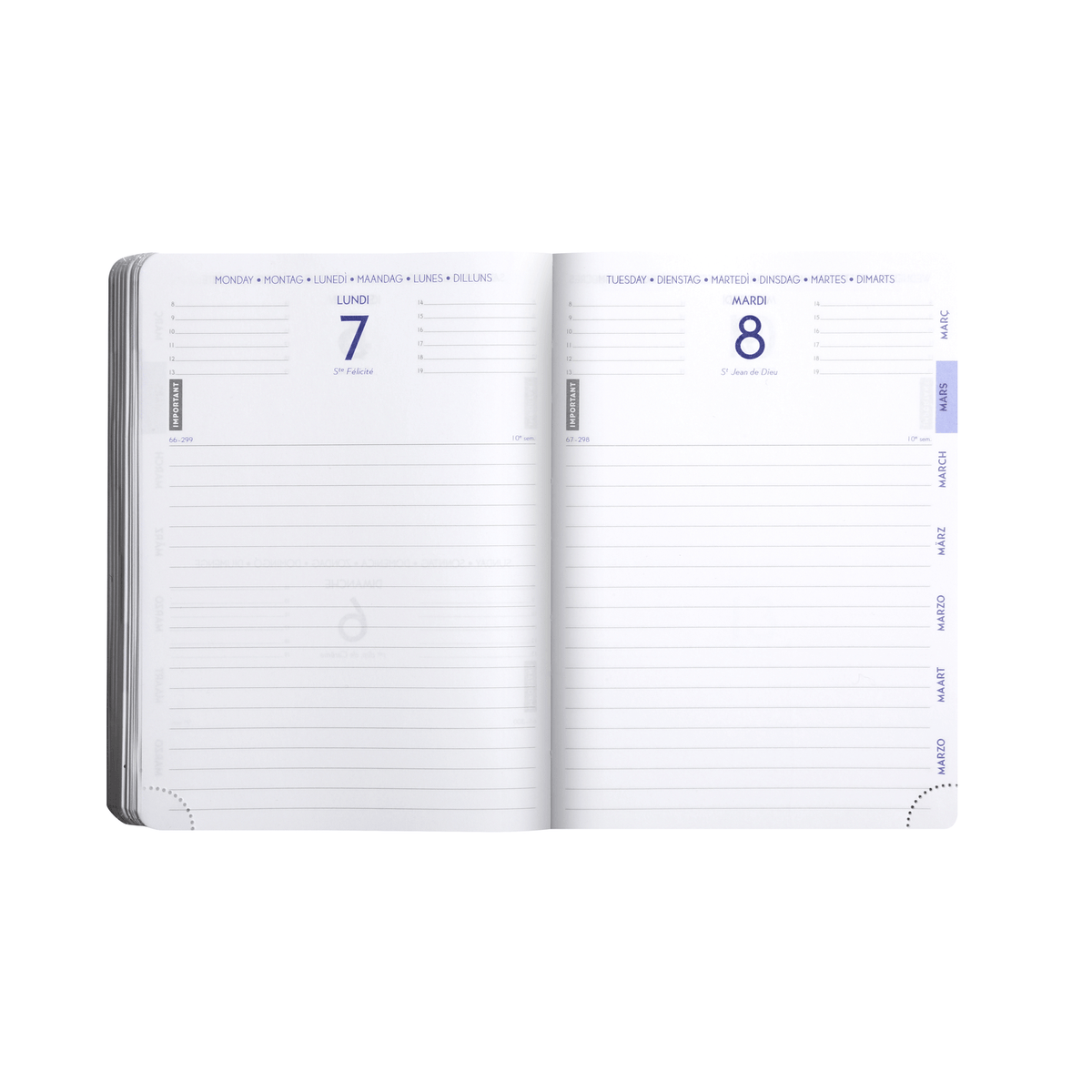 Agenda 2025 - 2026 CLAIREFONTAINE Forum - 12 x 17 cm - 1 jour par page - Orientation horizontale - Metric noir - 3660942040945