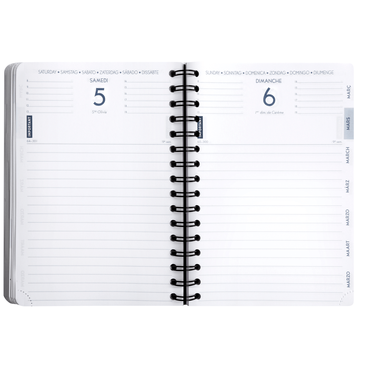 Agenda 2025 - 2026 CLAIREFONTAINE Forum Office - 15 x 21 cm - 1 jour par page - Orientation horizontale - Age Bag havane - 3660942077330