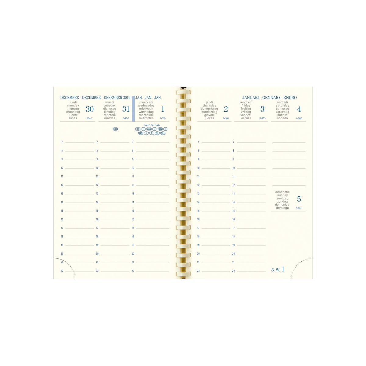Agenda 2025 - 2026 EXACOMPTA SAD 13S - 9 x 13 cm - 1 semaine sur 2 pages - Orientation verticale - Kaa bleu - 3660942084406