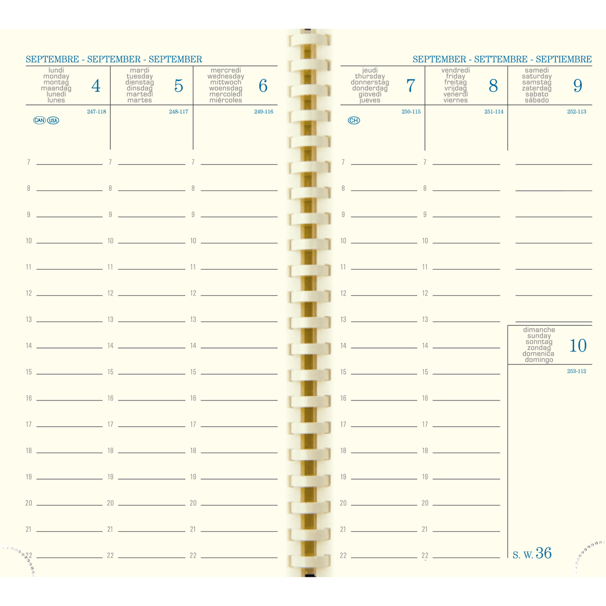 Agenda 2025 - 2026 EXACOMPTA SAD 16S - 9 x 16 cm - 1 semaine sur 2 pages - Orientation verticale - Vérone noir - 3660942032018