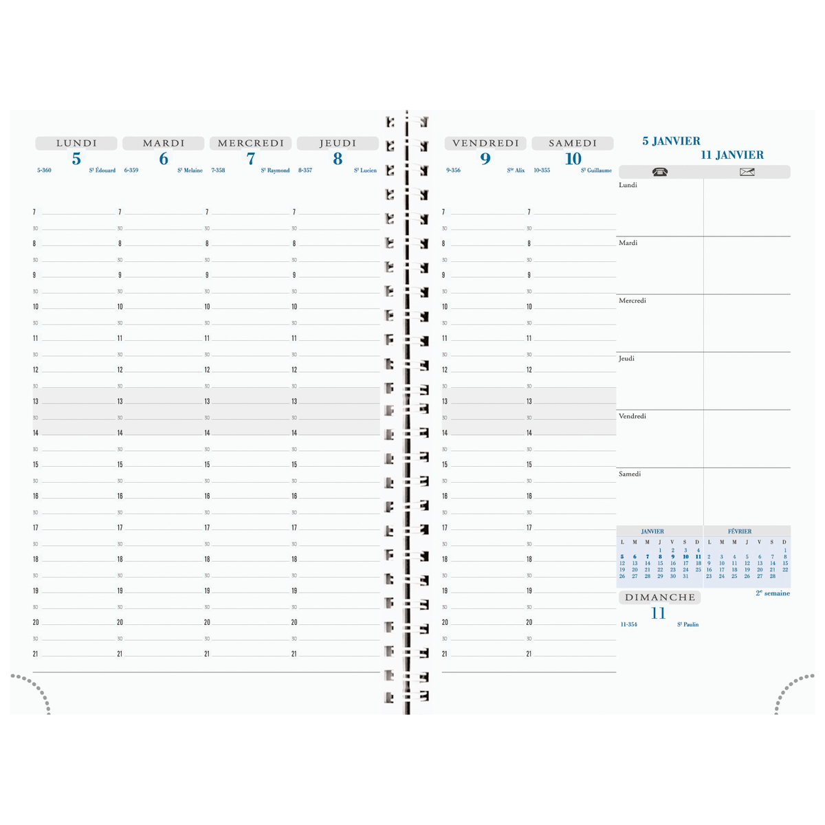 Agenda 2025 - 2026 EXACOMPTA SAD 20S - 15 x 21 cm - 1 semaine sur 2 pages - Orientation verticale - Vérone rouge coquelicot - 3660942057653