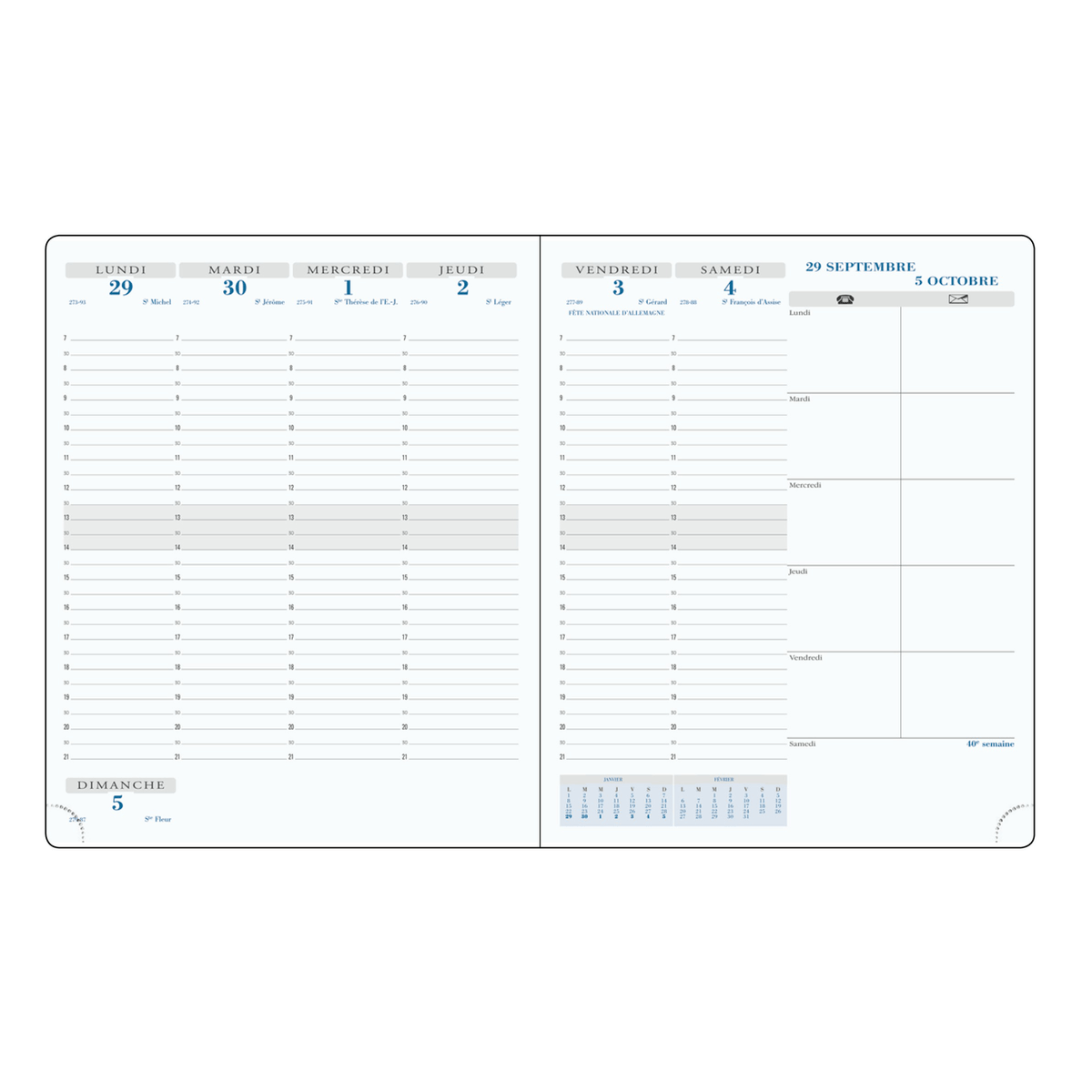 Agenda 2025 - 2026 EXACOMPTA SAS 22 Non - Stop - 18,5 x 22,5 cm - 1 semaine sur 2 pages - Orientation verticale - Winner rouge - 3660942000352