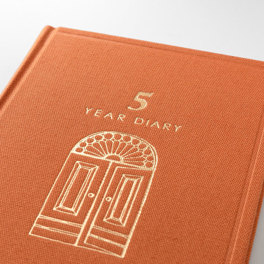 Agenda perpétuel MIDORI 5 Years Diary Mini - Orange -
