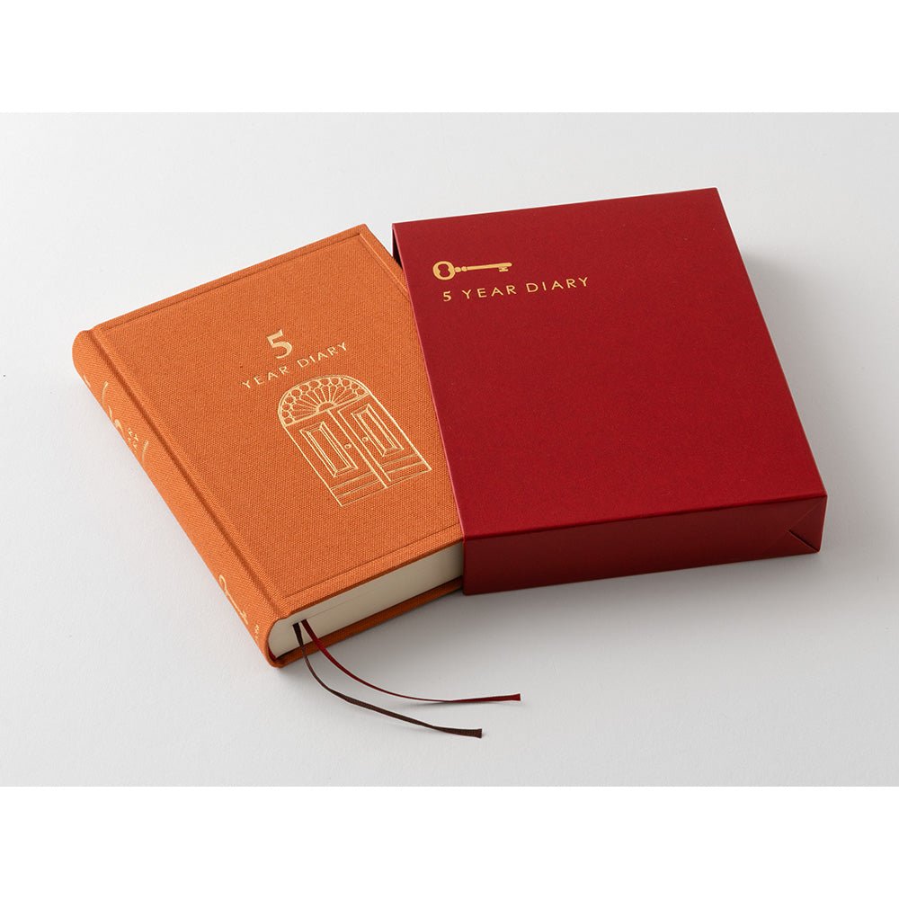 Agenda perpétuel MIDORI 5 Years Diary Mini - Orange -