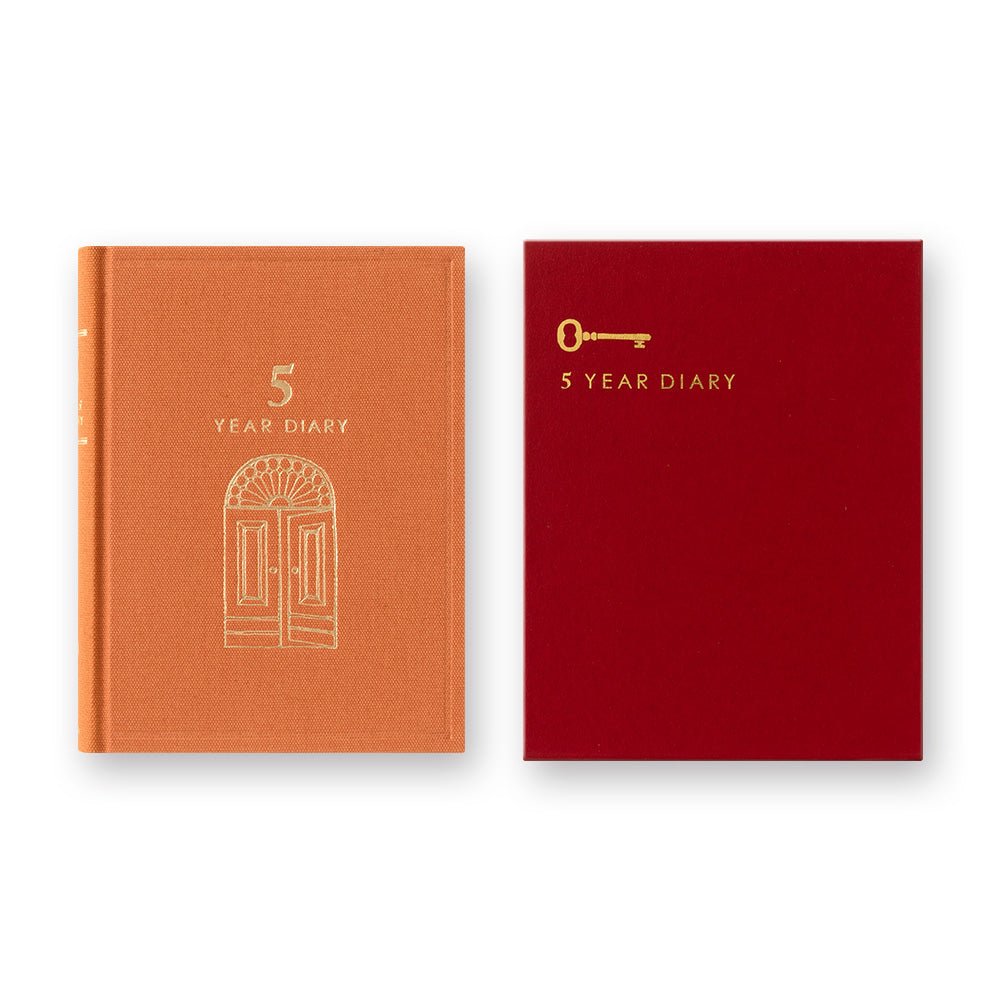 Agenda perpétuel MIDORI 5 Years Diary Mini - Orange -