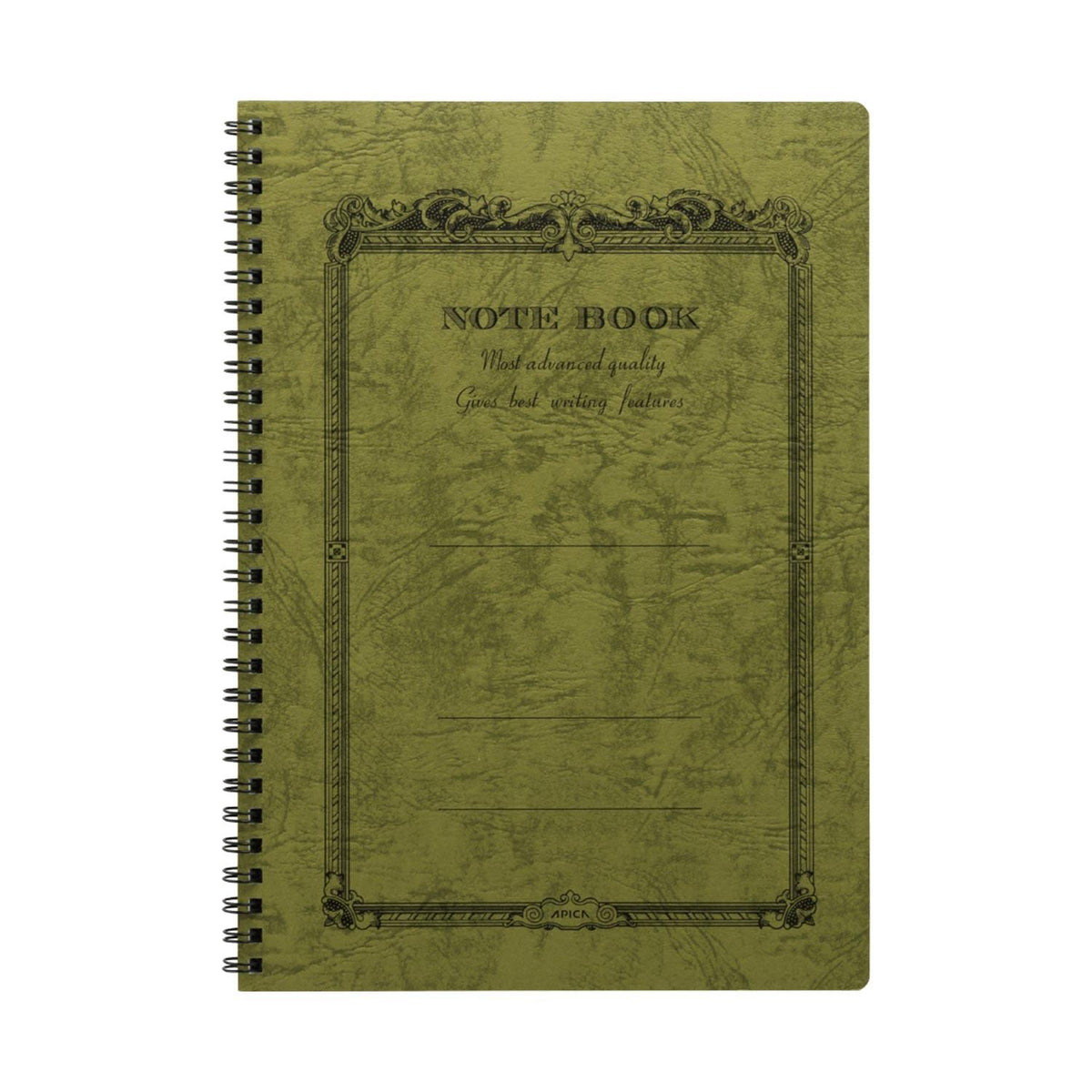 Carnet APICA CD Twing Ring Notebook - B5 - Ligné - Olive - 4970090337330