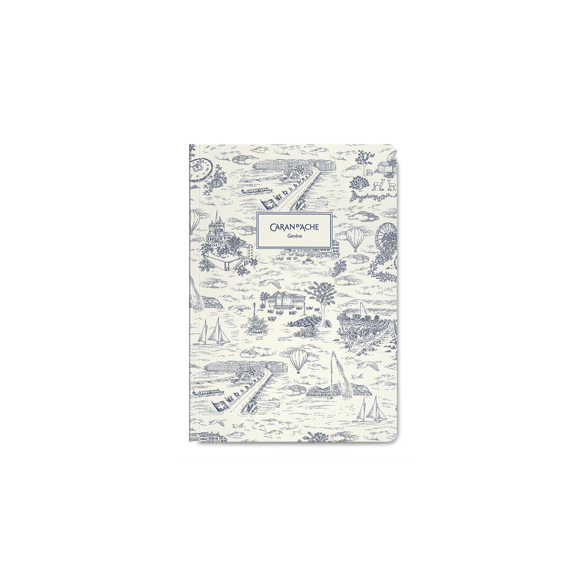 Carnet CARAN D'ACHE Toile de Jouy Geneva Edition - A6 - Hardcover - Ligné - 7630002365765