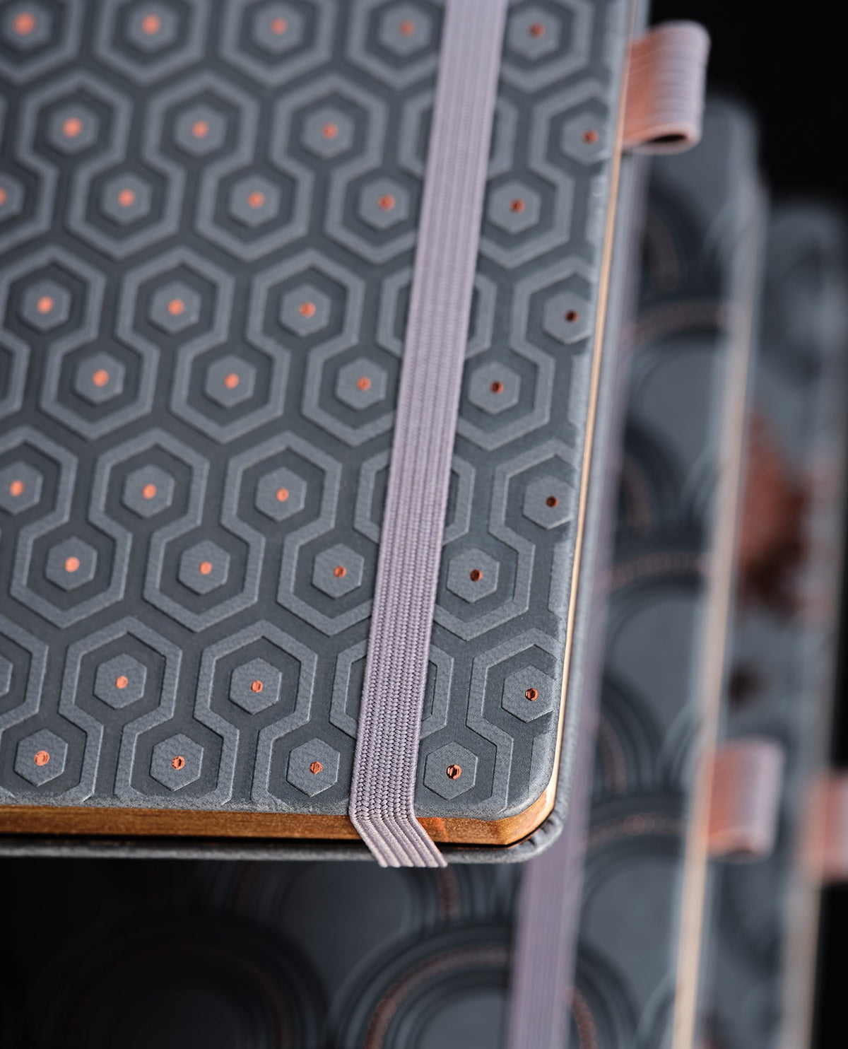 Carnet CASTELLI MILANO Copper - 19 x 25 cm - Hardcover - Ligné - Honeycomb - 8056149954980