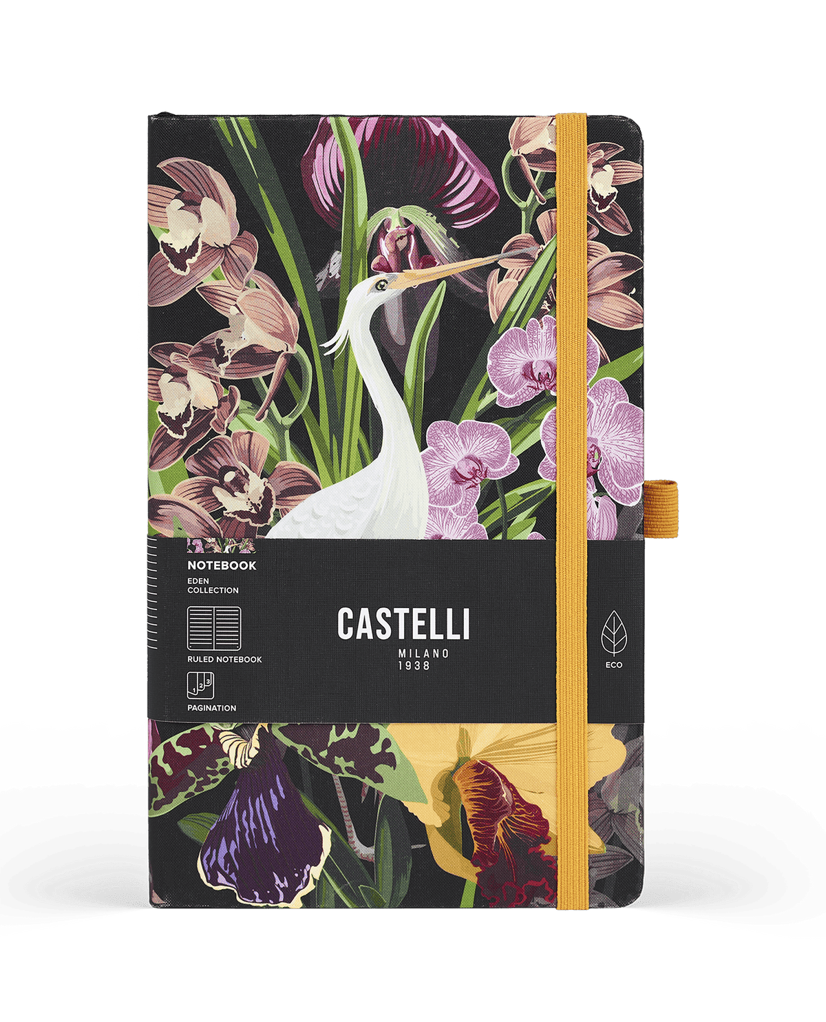 Carnet CASTELLI MILANO Eden - 9 x 14 cm - Hardcover - Ligné - Oasis - 8056149953471