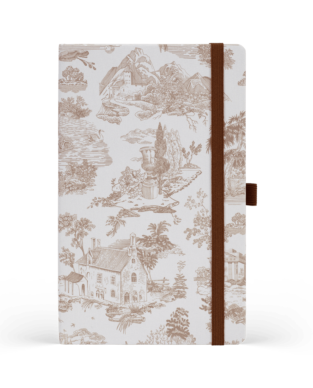 Carnet CASTELLI MILANO Landscapes - 13 x 21 cm - Hardcover - Ligné - Walnut - 8056149959893