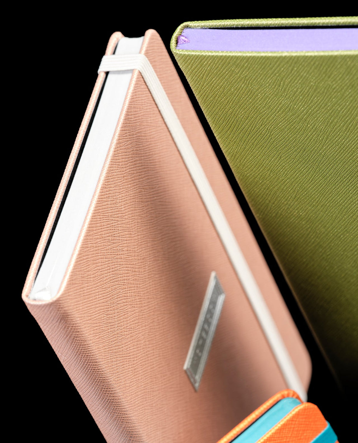Carnet CASTELLI MILANO Shell - 13 x 21 cm - Hardcover - Ligné - Golden Rose - 8056149956472