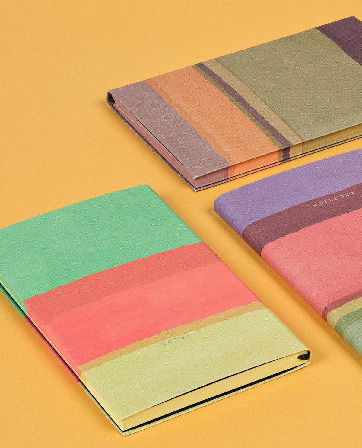 Carnet CASTELLI MILANO Stripes - 19 x 25 cm - Hardcover - Ligné - Apricot - 8056149954607