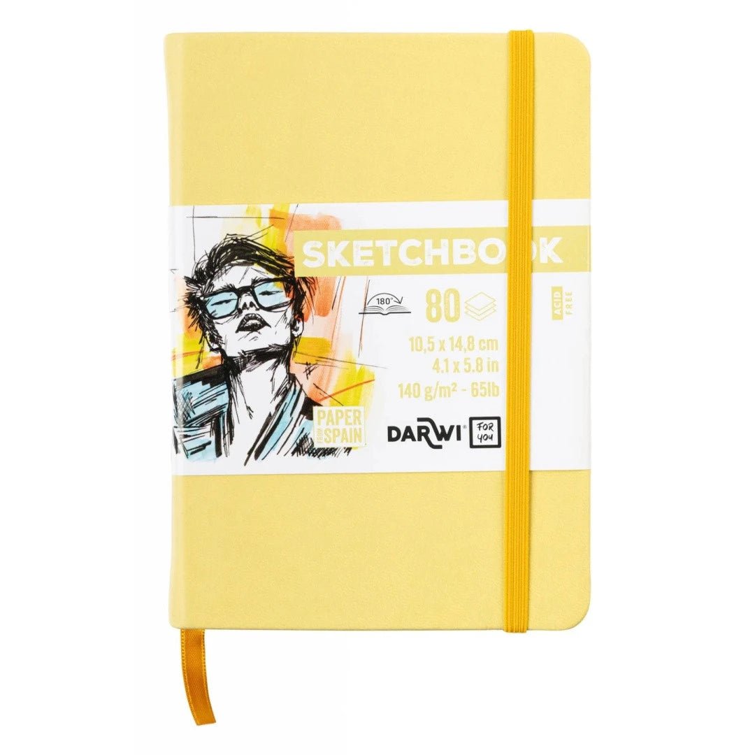 Carnet DARWI For You Sketchbook - A6 - Uni - Jaune pâle - 5411711466613
