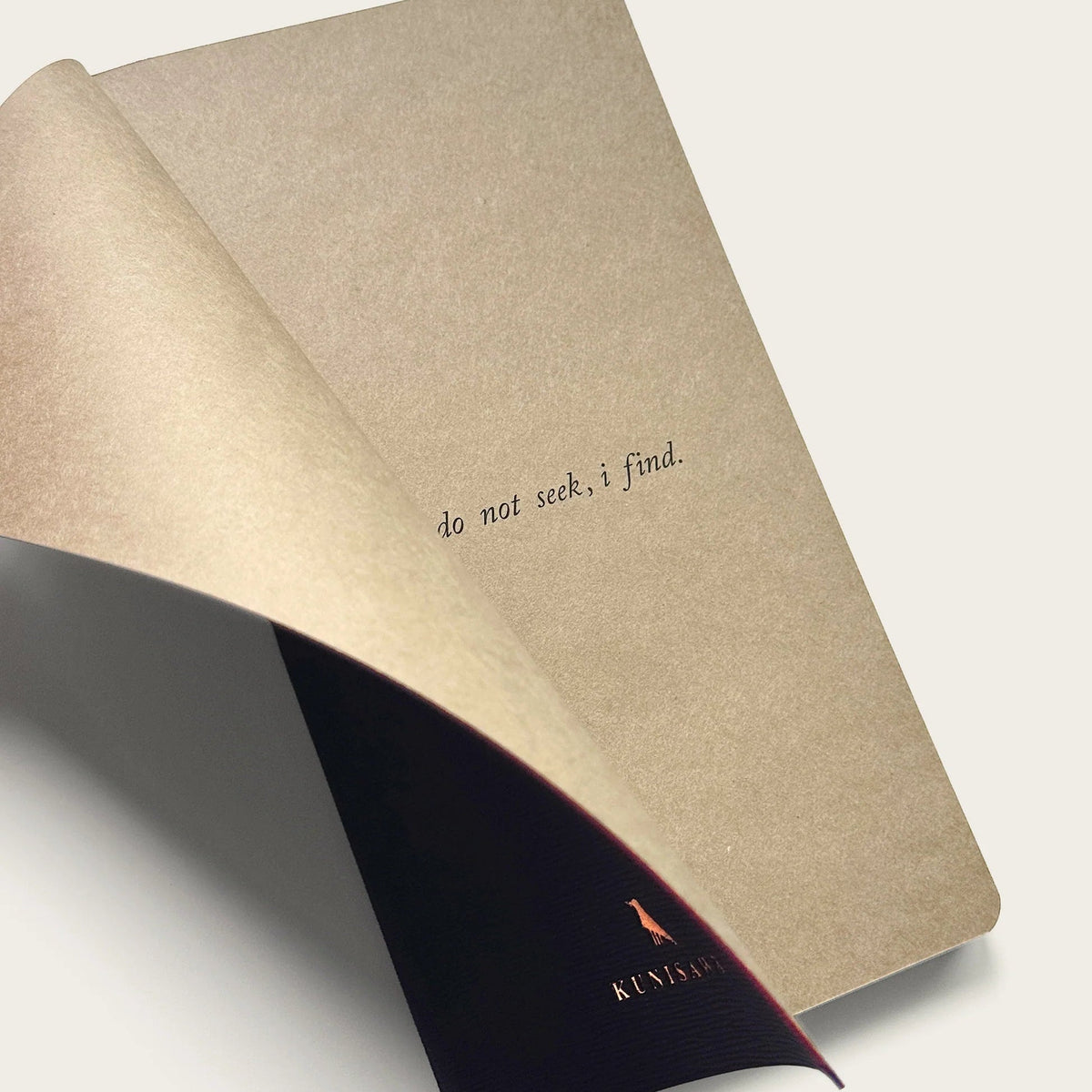 Carnet KUNISAWA Find Flex Note - 11 x 21 cm - Softcover - Quadrillé - Wine Red -