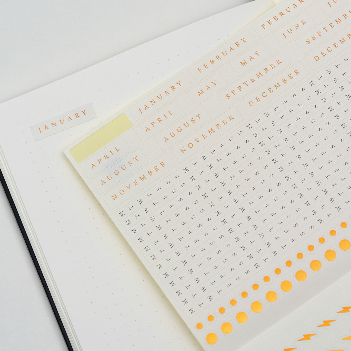 Carnet LEUCHTTURM1917 Bullet Journal Edition 2 - A5 - Hardcover - Pointillé - Yellow24 - 4004117655128