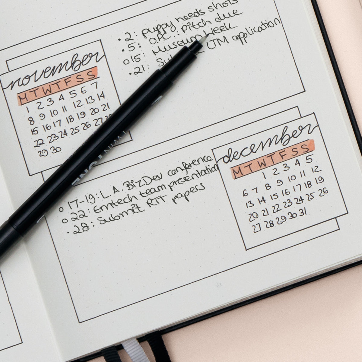 Carnet LEUCHTTURM1917 Bullet Journal Edition 2 - A5 - Hardcover - Pointillé - Yellow24 - 4004117655128