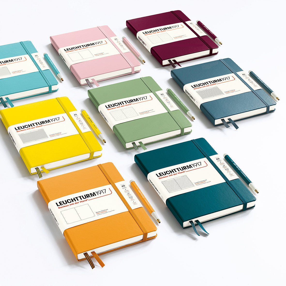 Carnet LEUCHTTURM1917 Classic - A4+ Slim - Hardcover - Ligné - Sage - 4004117593079
