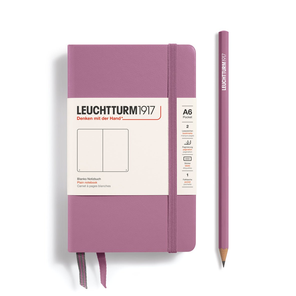 Carnet LEUCHTTURM1917 Classic - A6 - Hardcover - Uni - Dusty Rose -