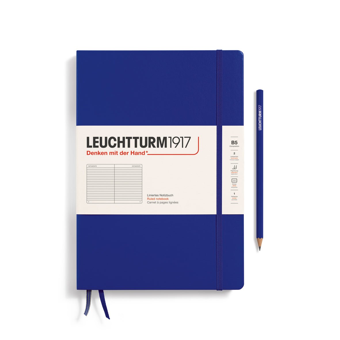 Carnet LEUCHTTURM1917 Classic - B5 - Hardcover - Ligné - Ink -