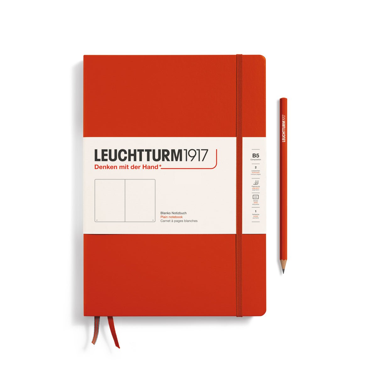 Carnet LEUCHTTURM1917 Classic - B5 - Hardcover - Uni - Fox Red - 4004117647635