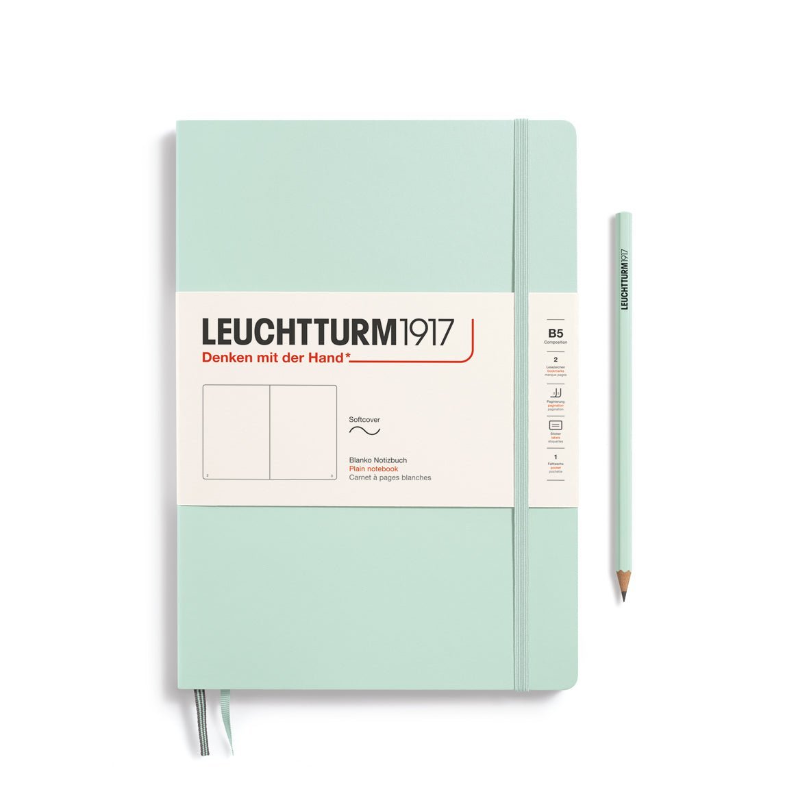 Carnet LEUCHTTURM1917 Classic - B5 - Softcover - Uni - Mint Green - 4004117647994