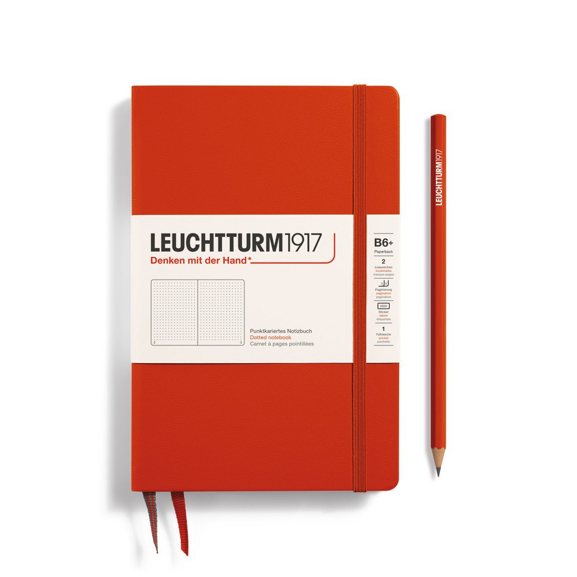 Carnet LEUCHTTURM1917 Classic - B6+ - Hardcover - Pointillé - Fox Red - 4004117647734