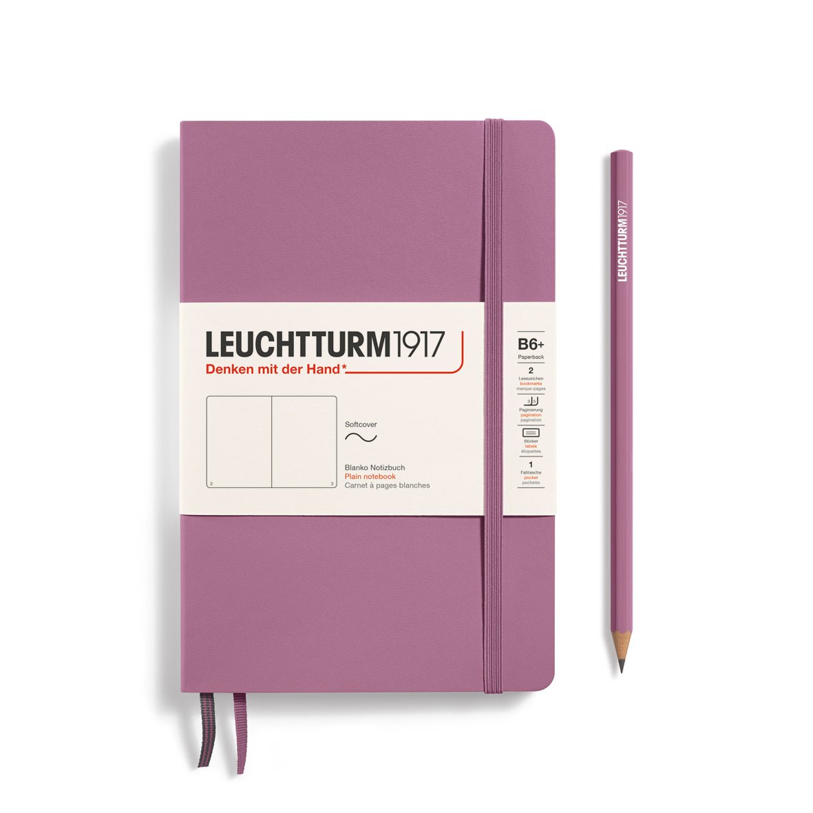 Carnet LEUCHTTURM1917 Classic - B6+ - Softcover - Uni - Dusty Rose -