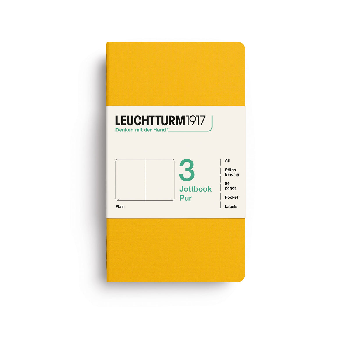 Carnet LEUCHTTURM1917 Jottbook Pur - A6 - Softcover - Uni - Sunflower - 4070292006413