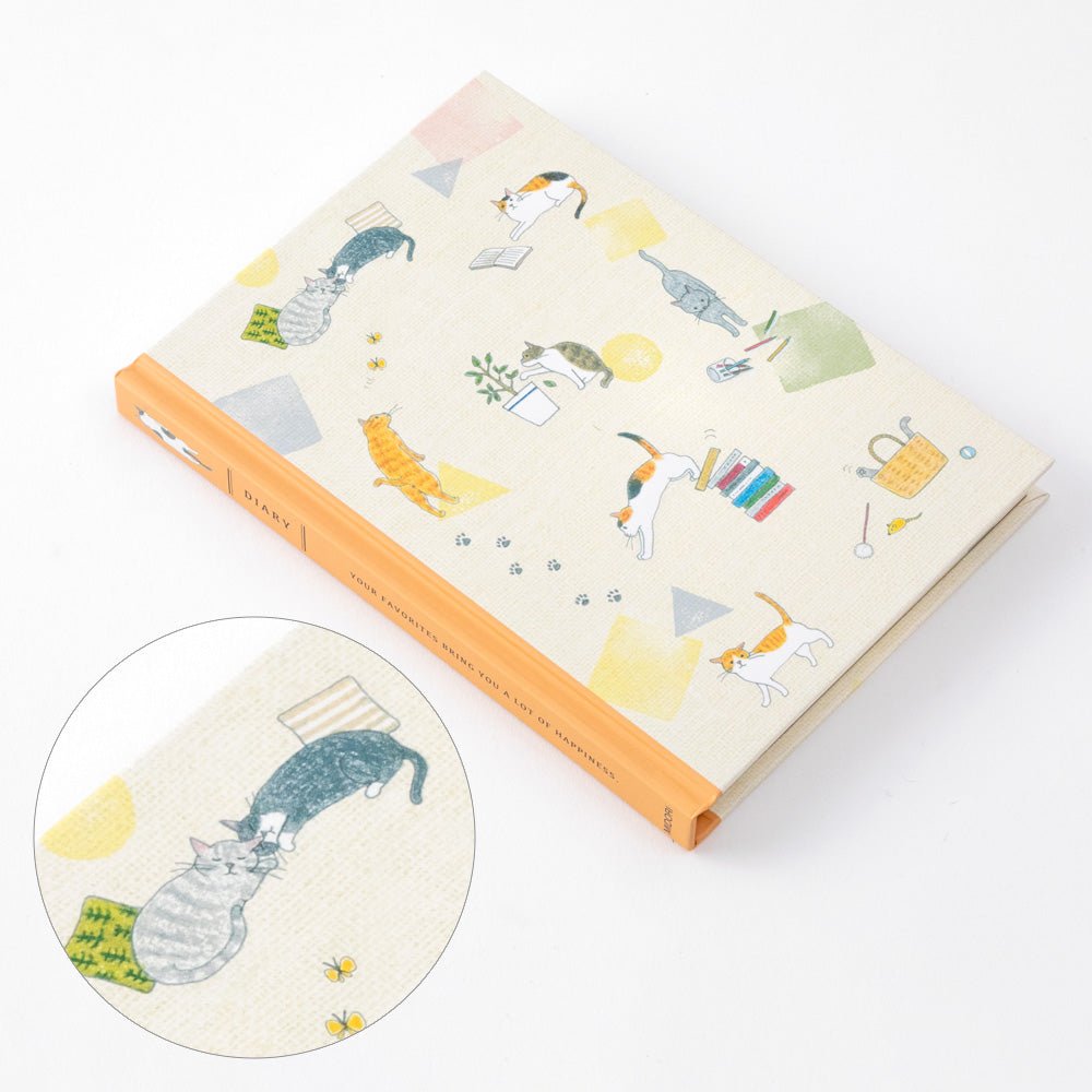 Carnet MIDORI 1 Year Diary Journal - B6 - Chat - 4902805128780