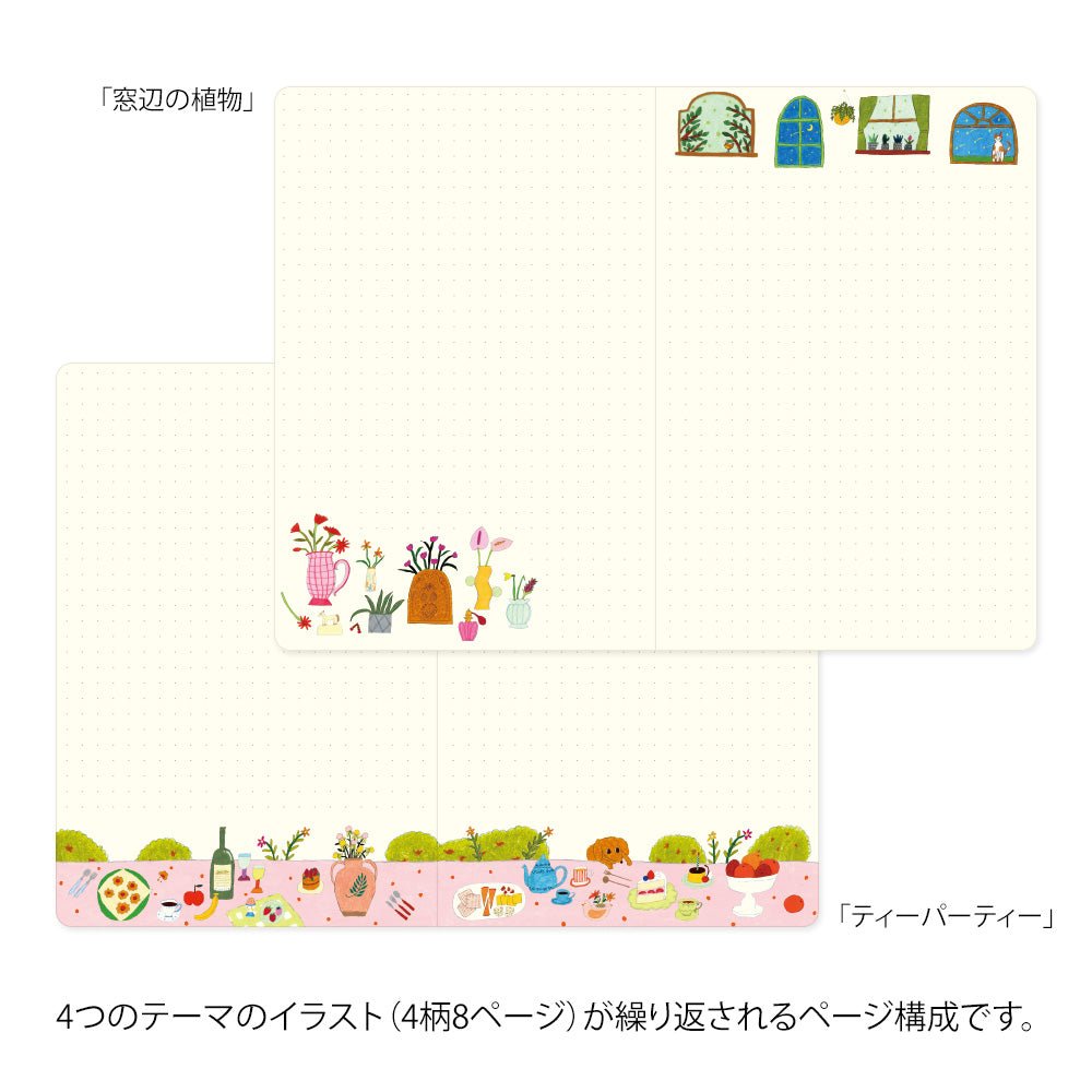 Carnet MIDORI Notebook Yuru Log - B6 - Pointillé - Ma Vie - 4902805153553