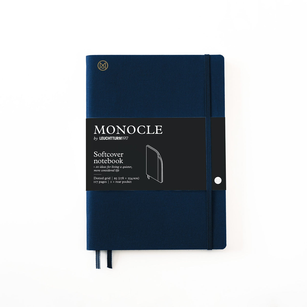 Carnet Monocle by LEUCHTTURM1917 - B5 - Softcover - Pointillé - Navy - 4004117587665