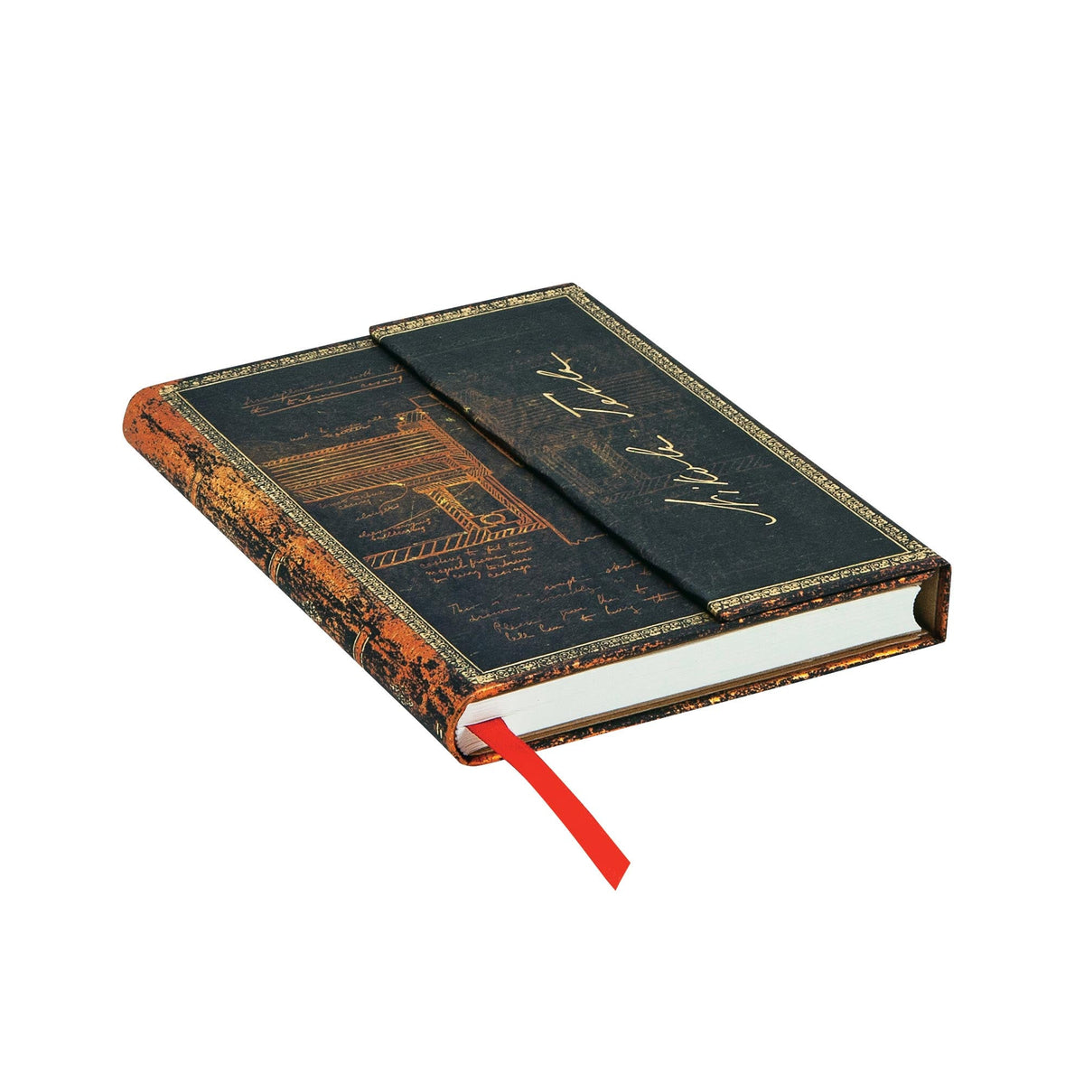 Carnet PAPERBLANKS Tesla, Croquis d'une Turbine - Mini - Hardcover - Uni - 176p - 9781439754641