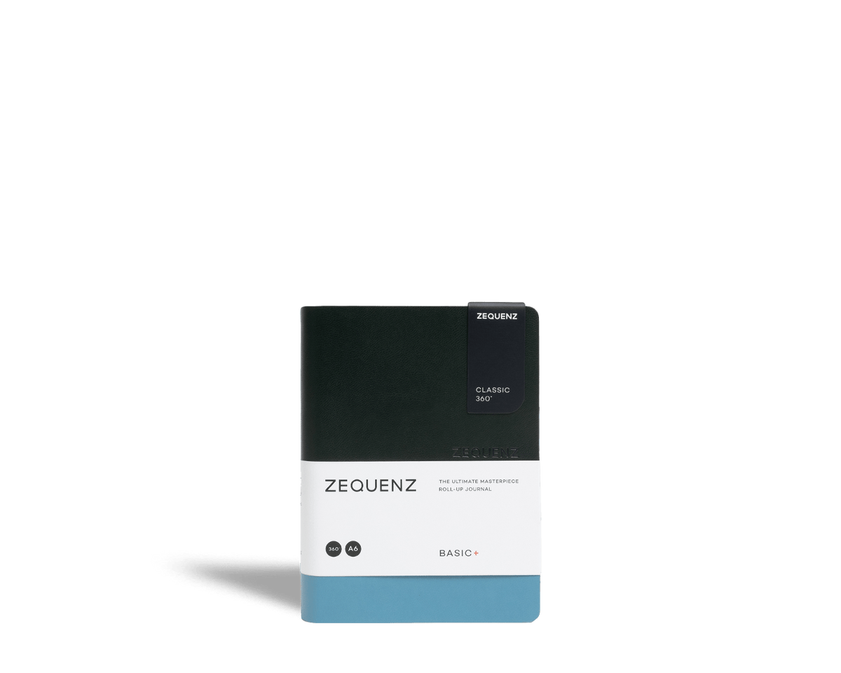 Carnet ZEQUENZ Basic+ - A6 - Quadrillé - Emerald Lagoon -