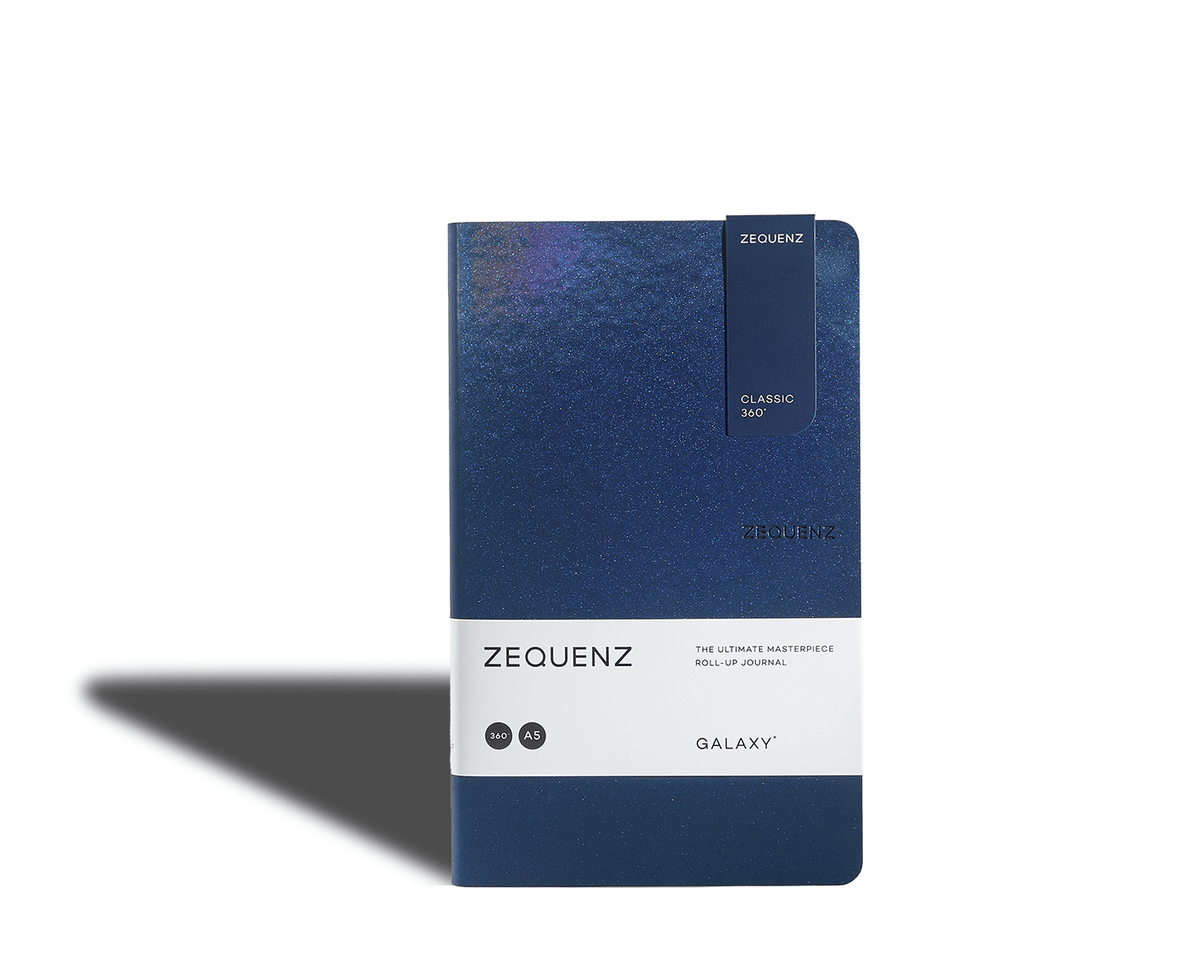 Carnet ZEQUENZ Galaxy - A5 - Quadrillé - Space Blue -