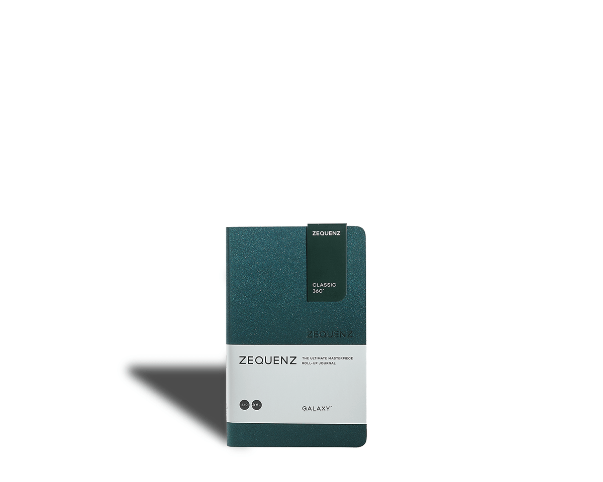 Carnet ZEQUENZ Galaxy - A6 - Ligné - Astro Green -