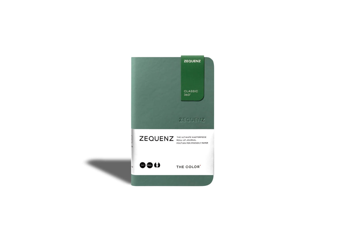 Carnet ZEQUENZ The Color - A6 - Quadrillé - Jade - 8859340512962