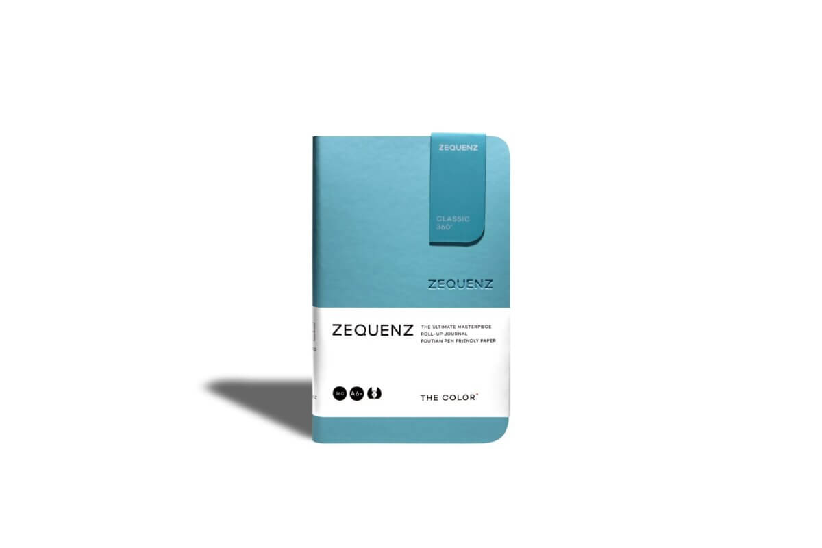 Carnet ZEQUENZ The Color - A6 - Quadrillé - Turquoise - 8859340517622