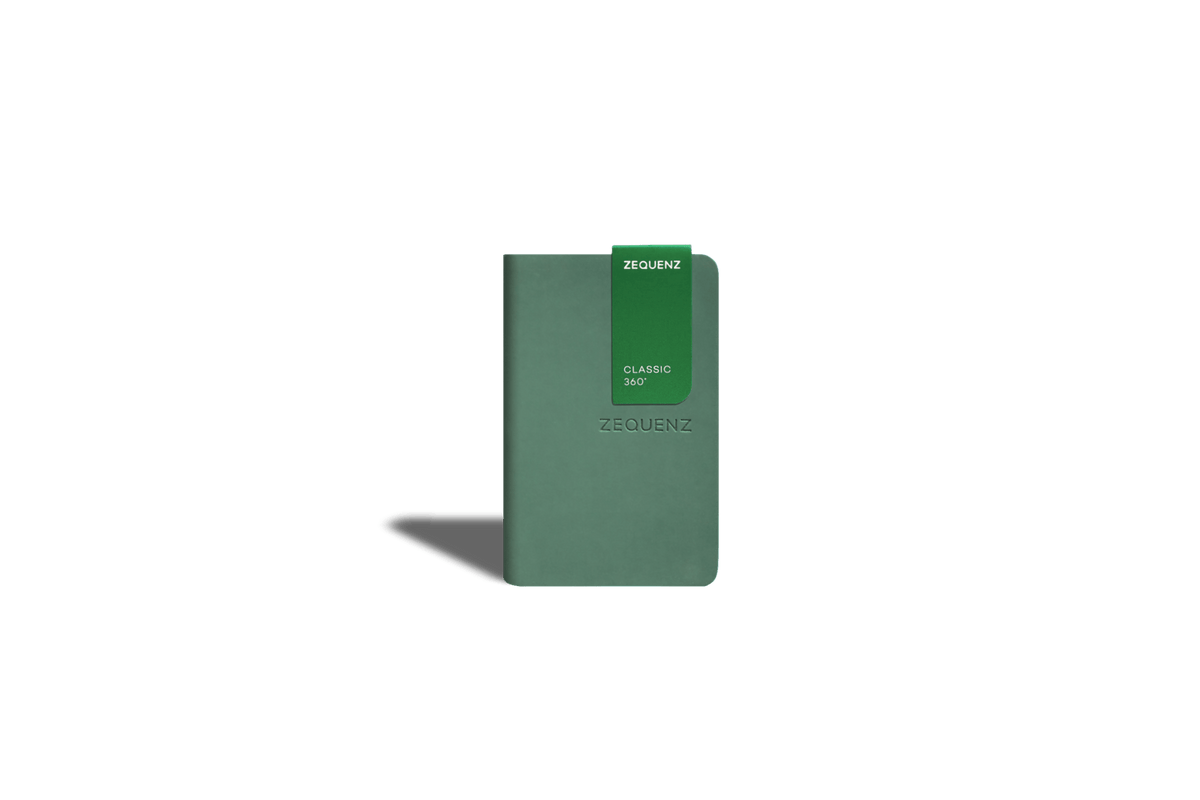 Carnet ZEQUENZ The Color - A7 - Quadrillé - Jade -