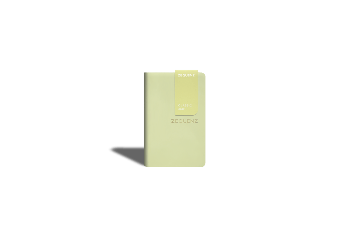 Carnet ZEQUENZ The Color - A7 - Quadrillé - Olive -