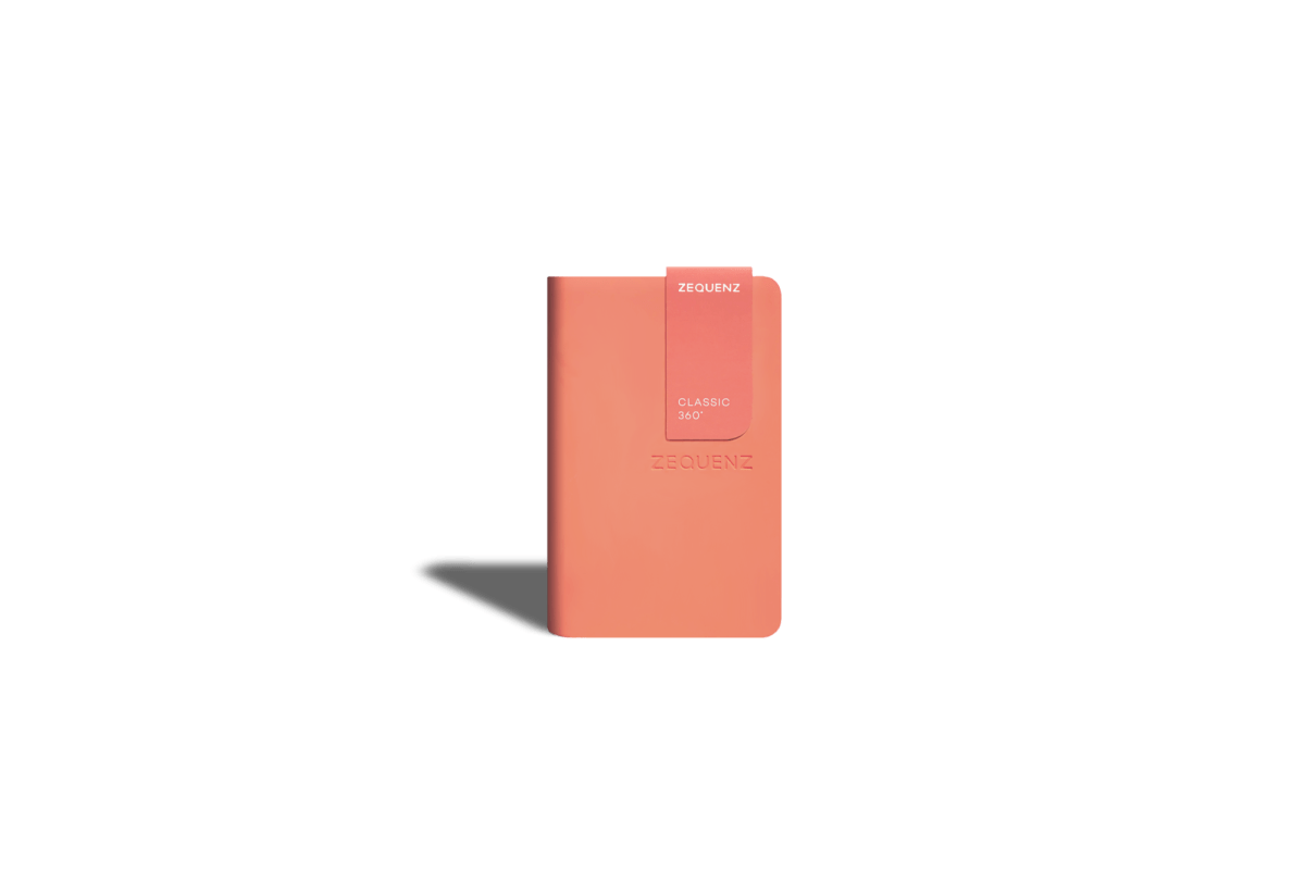 Carnet ZEQUENZ The Color - A7 - Quadrillé - Peach -