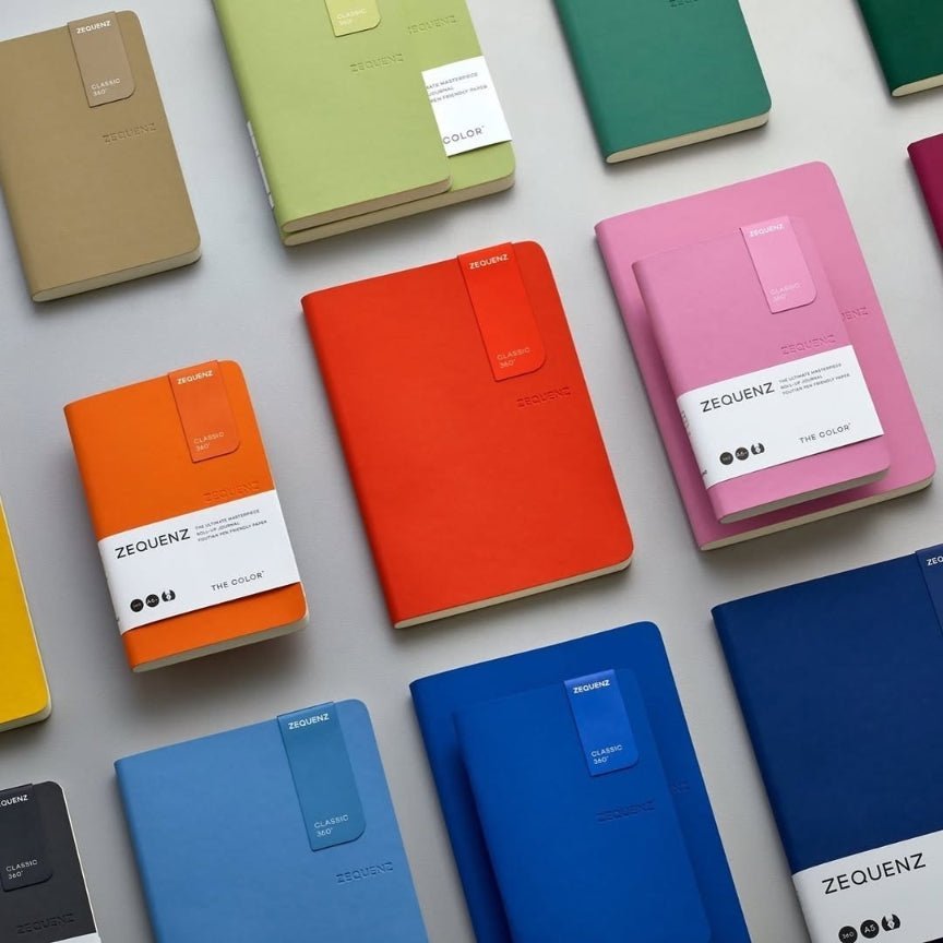 Carnet ZEQUENZ The Color - B5 - Quadrillé - Scarlet Gum -