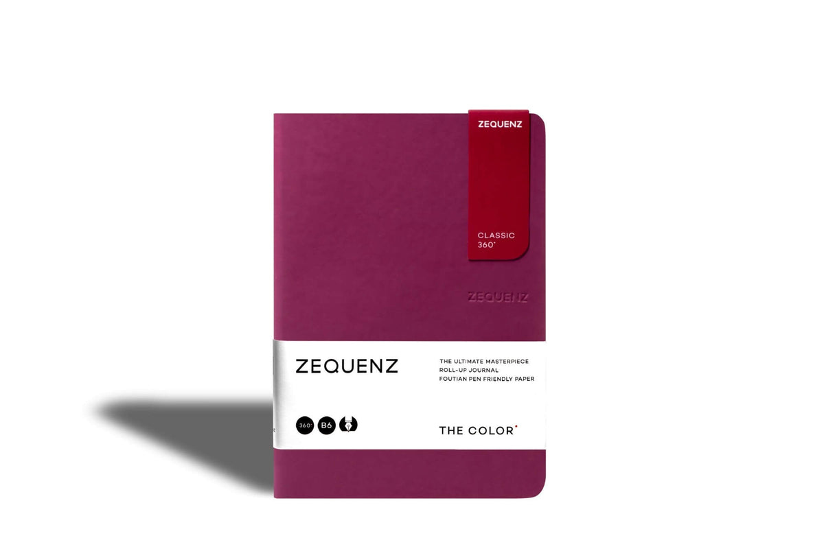 Carnet ZEQUENZ The Color - B6 - Ligné - Berry - 8859340512450