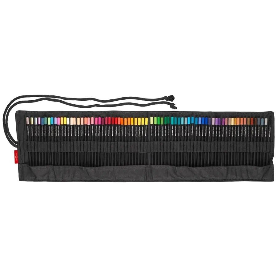 Crayons de couleur BLACK EDITION - Boîte rouleau 72 couleurs - FABER - CASTELL - 4005401164180