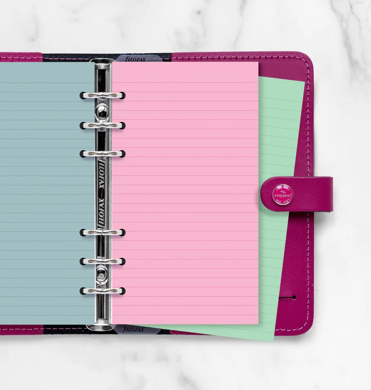 Feuilles de notes lignées FILOFAX - Assortiment Fashion - Personal - Personal - Ligné - 5015142161958