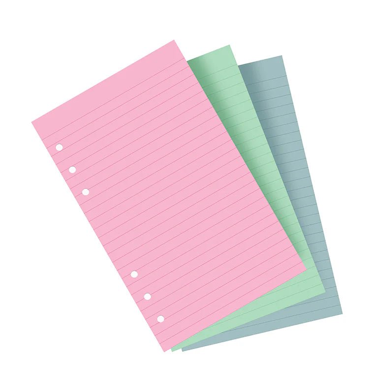 Feuilles de notes lignées FILOFAX - Assortiment Fashion - Personal - Personal - Ligné - 5015142161958