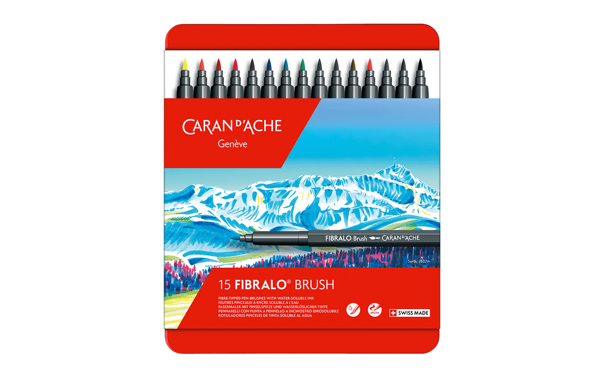 FIBRALO BRUSH - Boîte Métal 15 Couleurs - 7630002343473