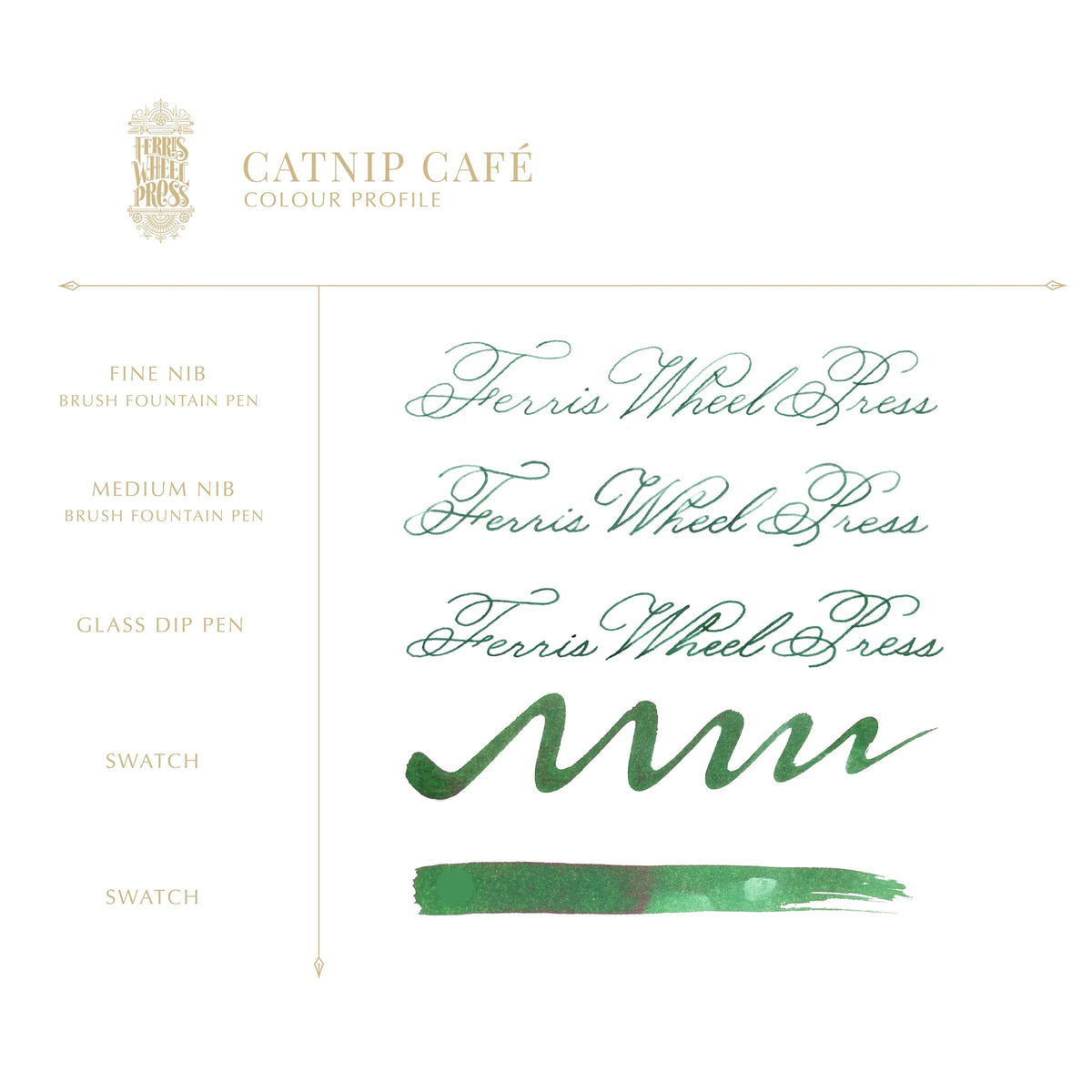 Flacon d'encre FERRIS WHEEL PRESS - Everyday Ink - Catnip Café (38ml) -