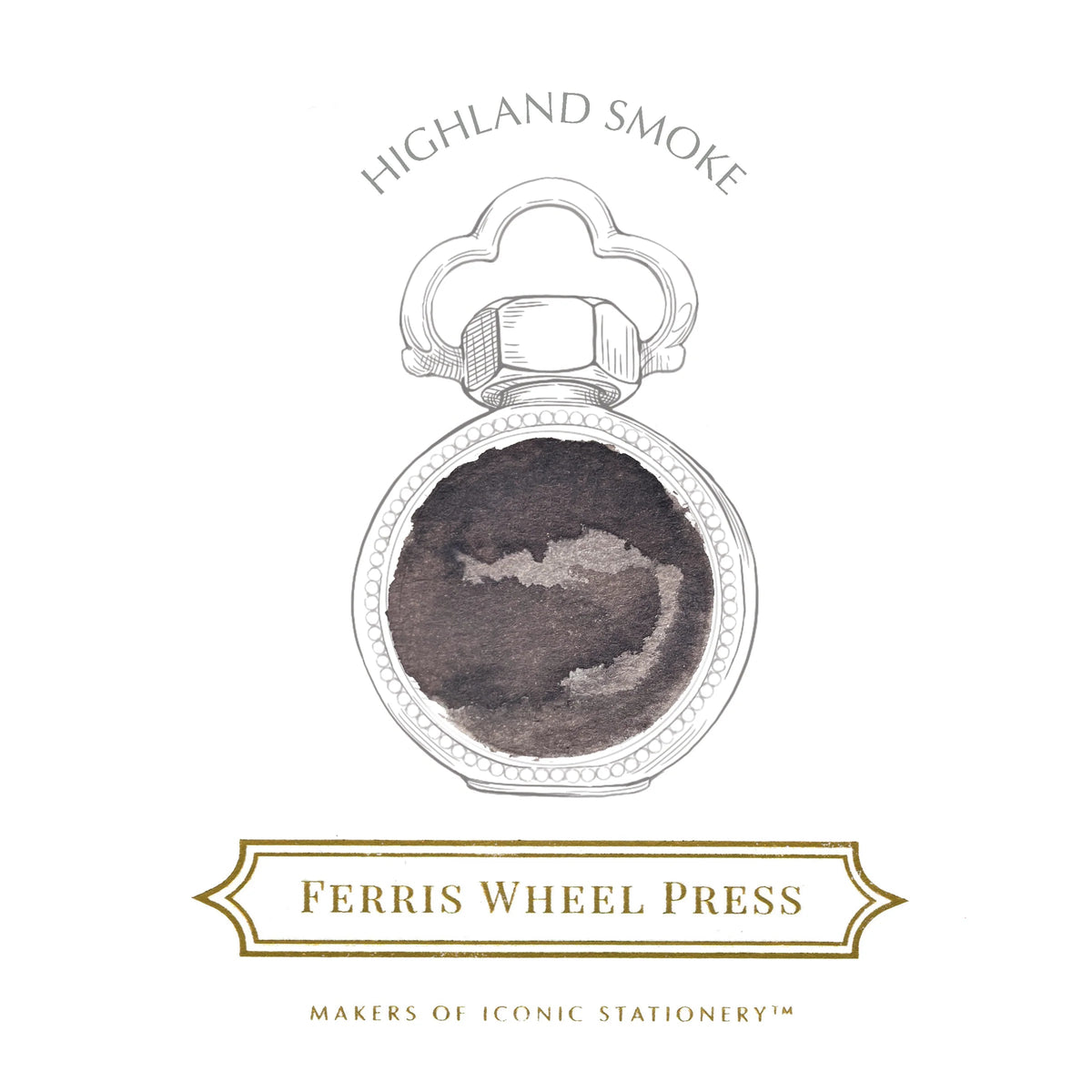 Flacon d'encre FERRIS WHEEL PRESS - Everyday Ink - Highland Smoke (38ml) -