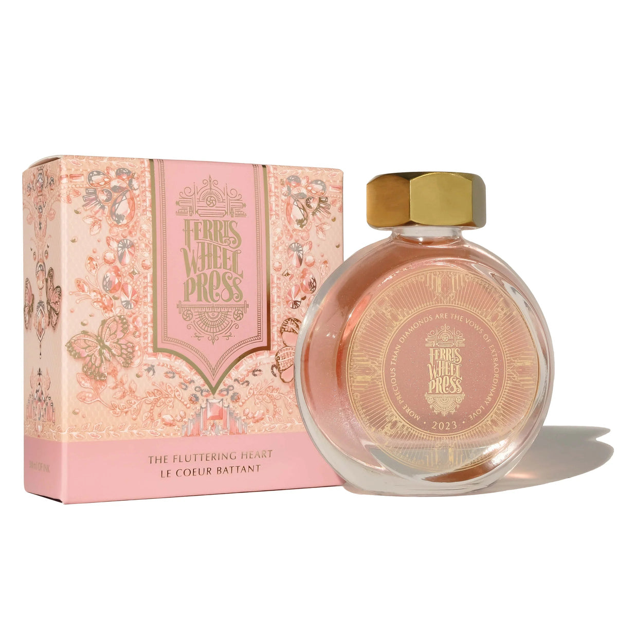 Flacon d'encre FERRIS WHEEL PRESS - Everyday Ink | Limited Edition 2023 - The Fluttering Heart (38ml) - 818351002020